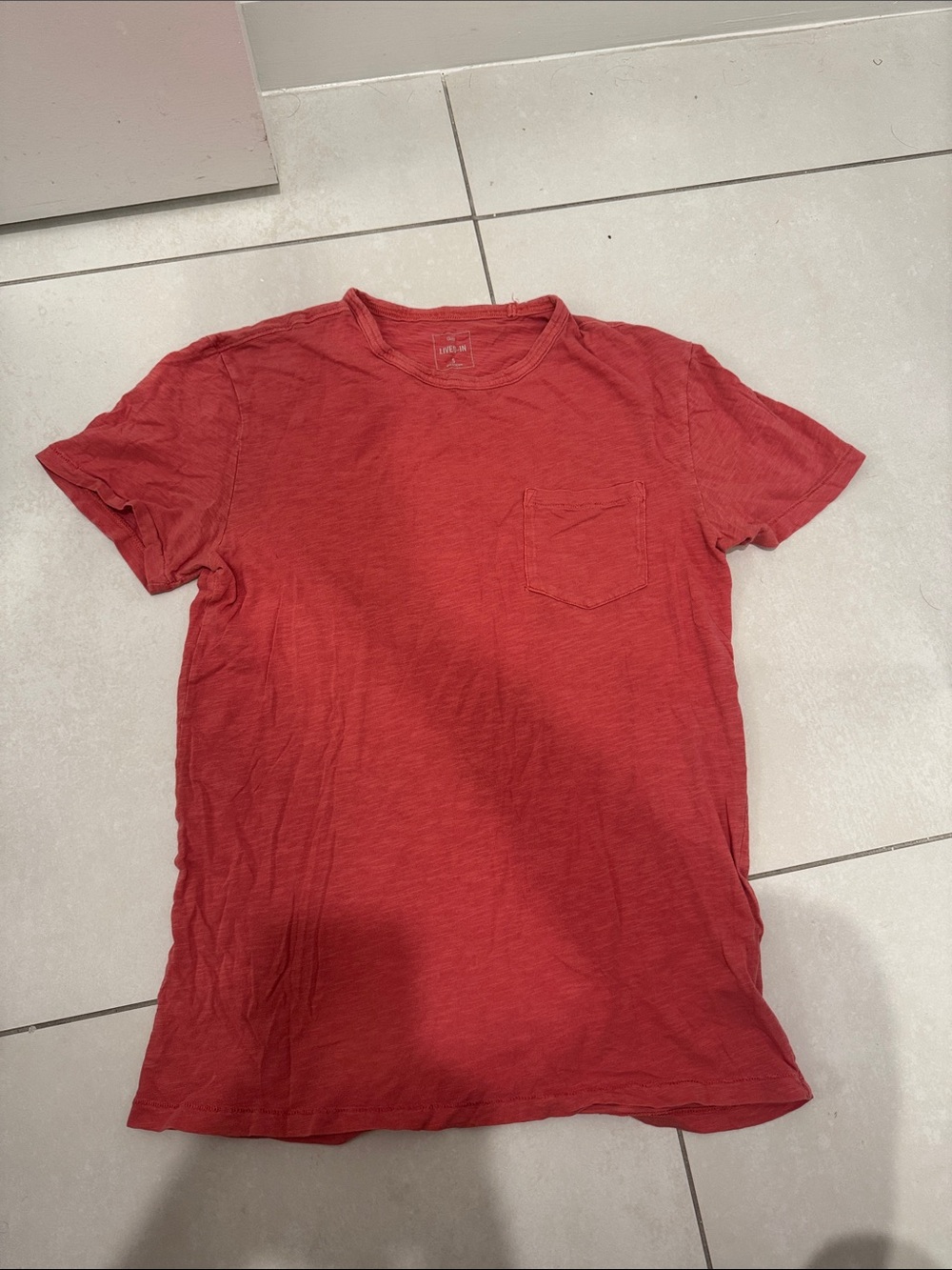 GAP Men's Rust Red Pocket Crew Tee